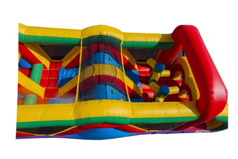 70ft Rainbow Run Obstacle Course for Parties and Events