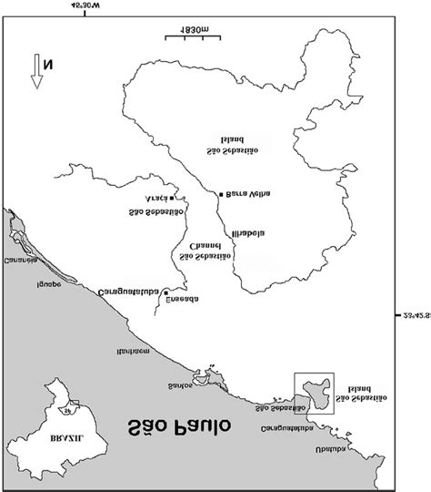 Locations of the three beaches studied: Enseada, in Caraguatatuba Bay ...