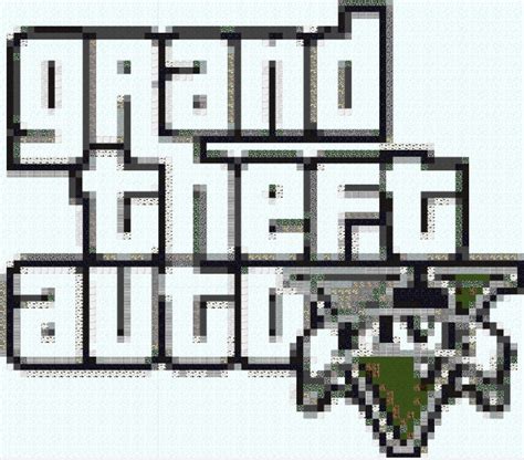 Grand Theft Auto 5 - PixelArt Minecraft Map