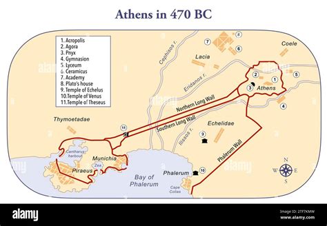 Ancient athens map hi-res stock photography and images - Alamy