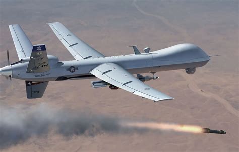 Wallpaper USA, US Army, drone, MQ-9 Reaper, reconnaissance and strike ...