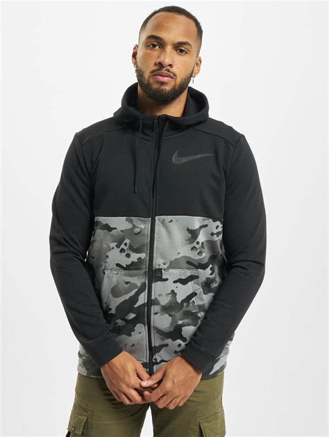 Buy Nike Zip Hoodie Dry Fz Fa Camo black (CU604810) from £34.99 (Today ...