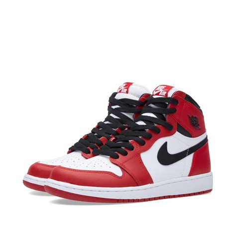 Nike Air Jordan 1 Retro High OG BG 'Varsity Red' (White, Black ...