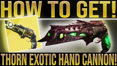 Destiny 2. HOW TO GET THORN! Exotic Hand Cannon PvP/PvE Full Quest Line ...