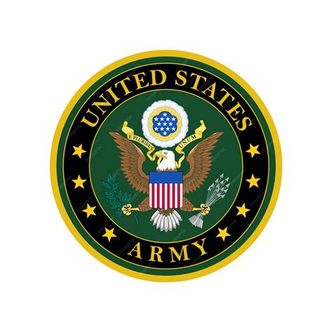 Premium Vector | Realistic vector seal of the us army