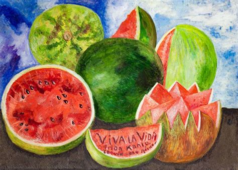 Frida Kahlo - Vive la Vida | Kahlo paintings, Fruit painting, Frida ...