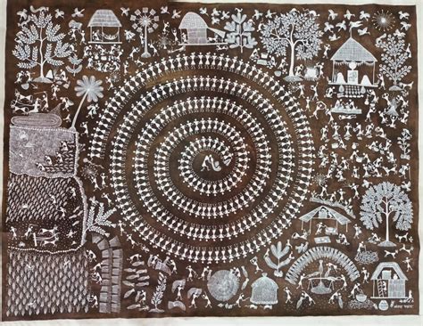 Warli Art 26 By Sanjay Parhad Warli Paintings Cloth Traditional Art - Riset