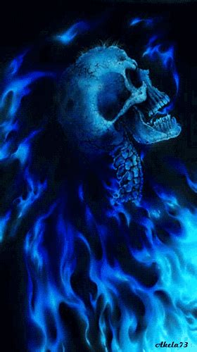 Burning Skull Animated Gifs at Best Animations