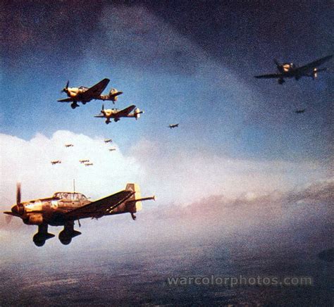 Junkers Ju 87 Stuka - World War 2 Color Photo