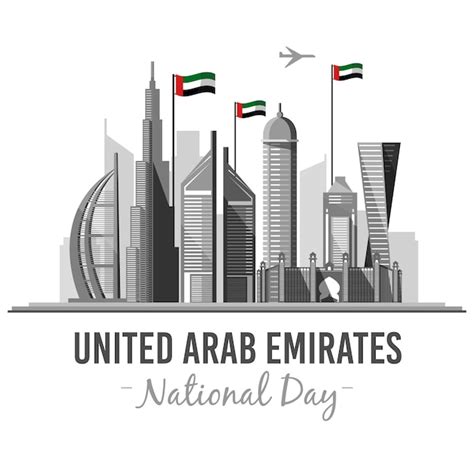 Premium Vector | Flat uae national day