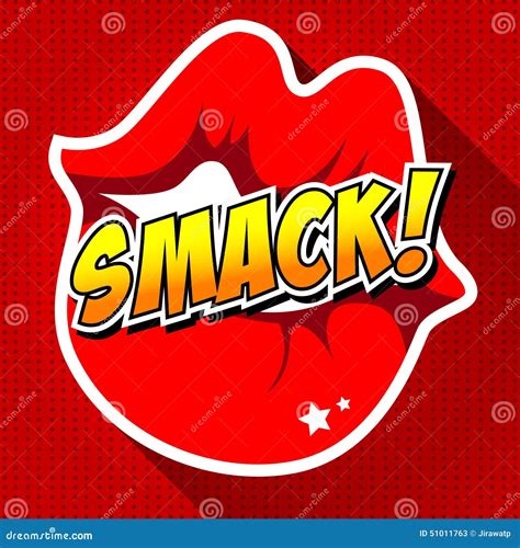 Smack! Comic Speech Bubble, Cartoon. Stock Vector - Illustration: 51011763