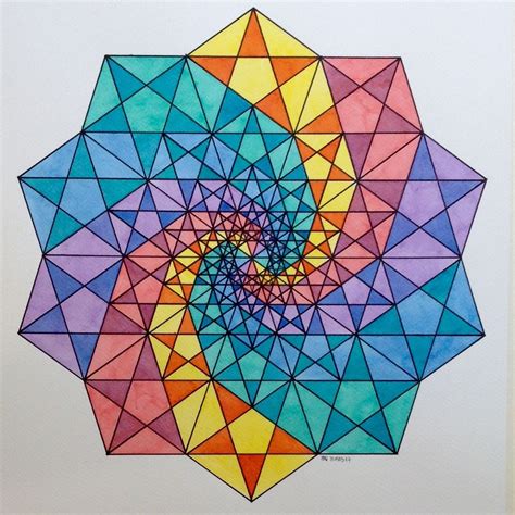 Fractal | Geometric drawing, Sacred geometry patterns, Sacred geometry art