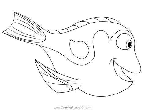 Finding Nemo Characters Coloring Pages