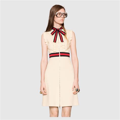 Jersey dress with Web trim - Gucci Women's Dresses 434249X5C779555