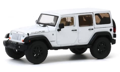 Diecast model cars Jeep Wrangler 1/43 Greenlight Unlimited MOAB white ...