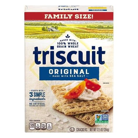 Triscuit Original Flavor Crackers, 1 Family Size Box (12.5 oz) from ...