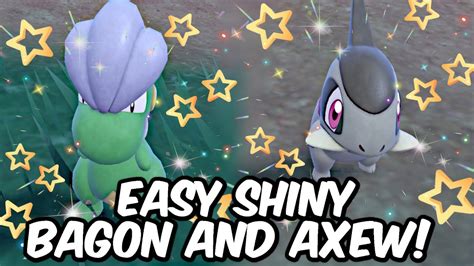 EASY Shiny Bagon and Shiny Axew Hunting Location! Pokemon Violet! - YouTube