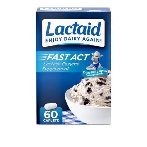 Buy Lactaid Fast Act Lactose Intolerance Cets, Lactase Enzyme to ...