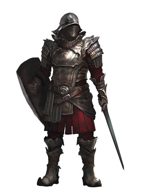 Male Human Fighter Guard - Pathfinder PFRPG DND D&D 3.5 5E 5th ed d20 ...