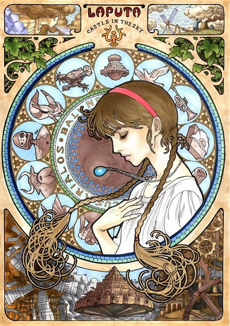 The Geeky Nerfherder: Cool Art: The Films Of Studio Ghibli Art Nouveau ...