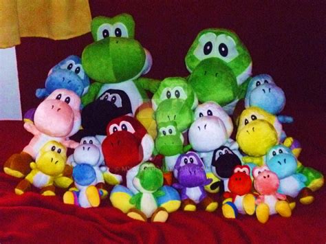 my plush Yoshi collection by Myaco on DeviantArt