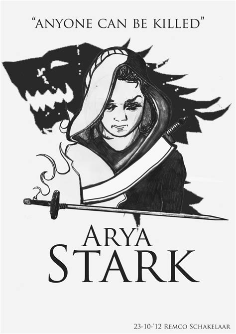 Arya Stark - Valar Morghulis by Remco-Schakelaar on deviantART | Arya ...