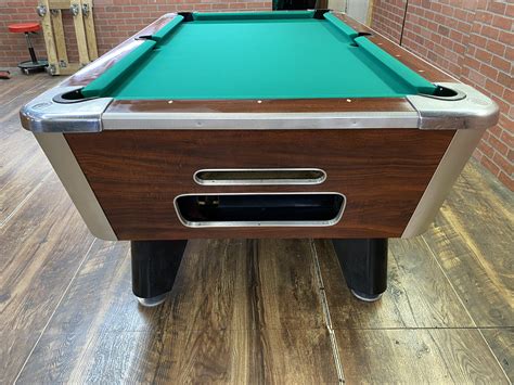 6 1/2 Valley Rosewood Used Coin Operated Pool Table | Used Coin ...