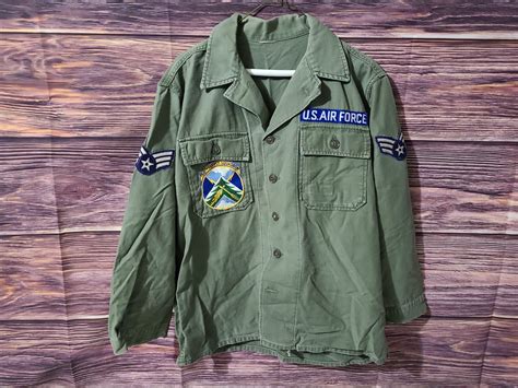 Vietnam War 158th Supply Squadron USAF Patched Air Force Uniform Shirt ...