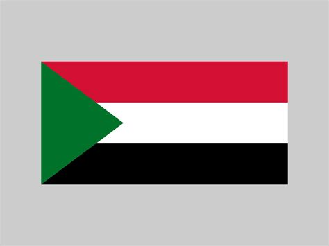 Sudan flag, official colors and proportion. Vector illustration ...