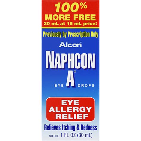 Alcon Eye Drops Naphcon A Eye Allergy Relief 1 Fl Oz Box | Eye ...