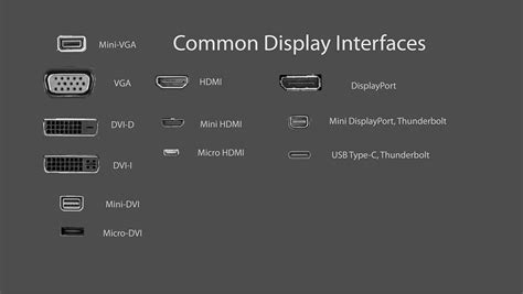 Types of Monitor Ports - HDMI, VGA, DVI, USB Type-C, AV, NDI, SDI