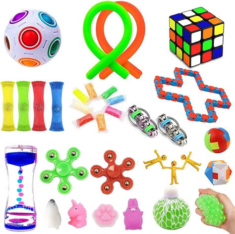 Anxiety Fidget Toys / 24 Pcs Sensory Toys Set Relieves Stress Anxiety ...