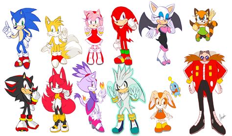 Sonic Characters by Haruka-15 on DeviantArt