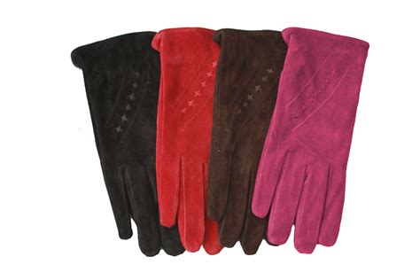 Ladies suede gloves - SG1014 | The Leather and Sheepskin Company