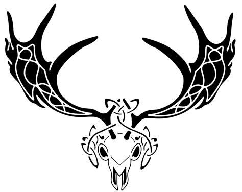 Celtic Elk Skull Design! | Irish elk, Elk skull, Elk tattoo