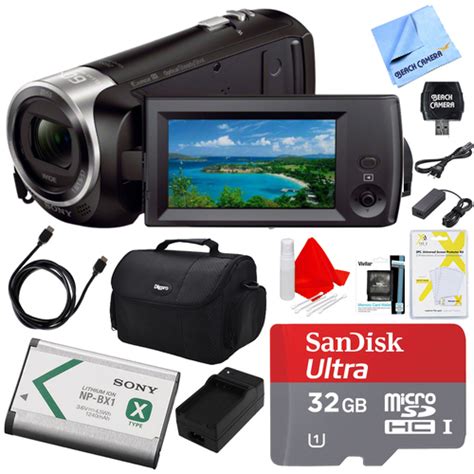 Sony HDR-CX405/B Camcorder Deluxe Bundle | BuyDig.com