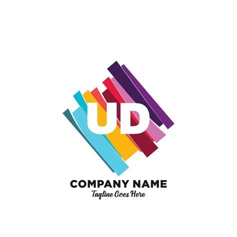 UD initial logo With Colorful template vector. 23320652 Vector Art at ...