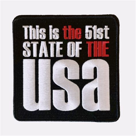 51 State of the USA | Embroidered Patch | Official THE THE Merchandise