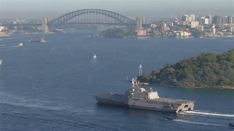 US Navy warship USS Canberra commissioned in Sydney | Sky News Australia