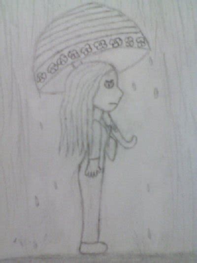 Sad girl in the rain - Sketch Drawings Fan Art (35259361) - Fanpop