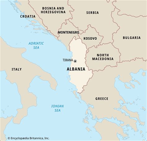 Albania Map Europe