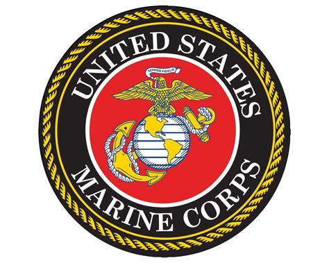 United States Marine Corps Seal USMC Emblem Round Vinyl Decal Sticker ...