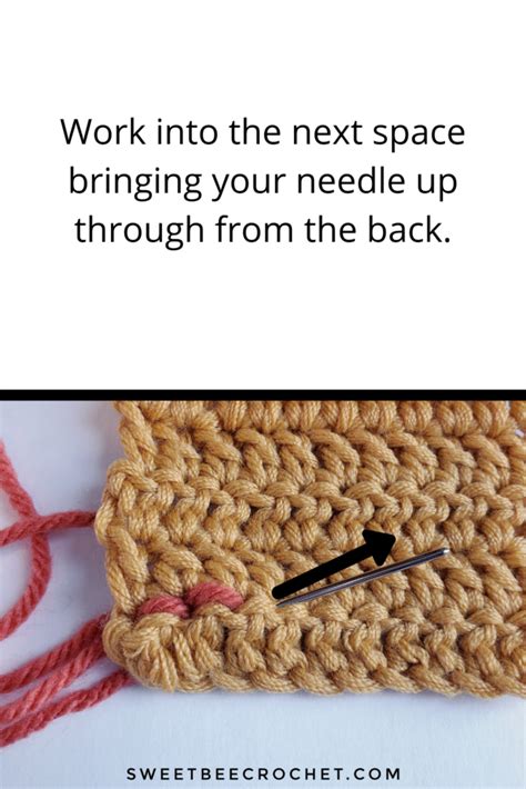 How To Use A Back Stitch In Crochet - Sweet Bee Crochet