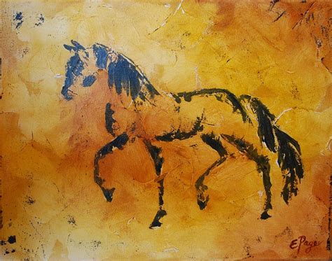 Cave Drawing Horse Painting by Emily Page - Fine Art America