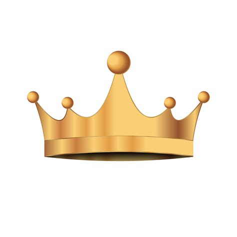 Golden crown. Transparent background. Illustration 12289751 PNG