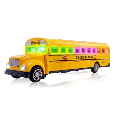 Toy School Bus For Kids By CifToys | Yellow School Vehicle With ...