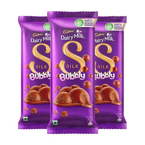 Cadbury Dairymilk Silk Bubbly 120gm(3pcs) – ShotejBazar