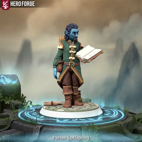 My Genasi Lore-Master Wizard : r/HeroForgeMinis