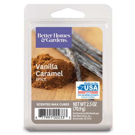 Vanilla Caramel Spice Scented Wax Melts, Better Homes & Gardens, 2.5 oz ...