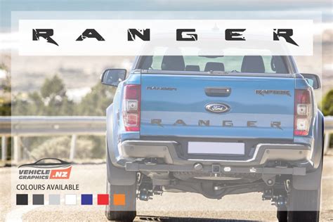 Ford Ranger Tailgate Stylish Lettering Decal | Ford Vehicle Decals